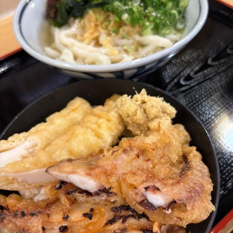 天丼セット(高知うどん もとちか)