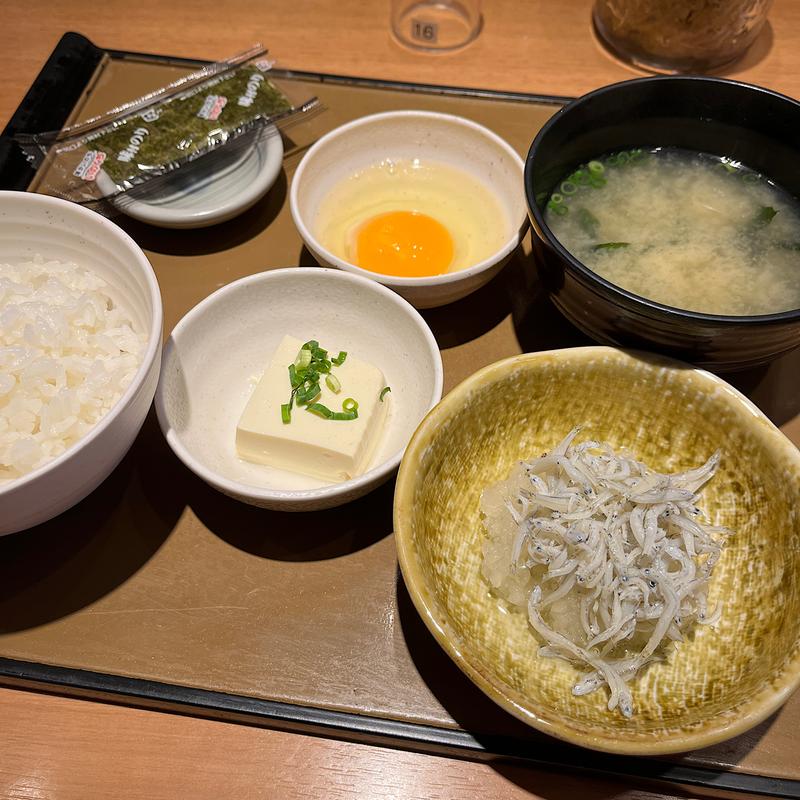 しらすおろし朝食(やよい軒 四条烏丸店 )