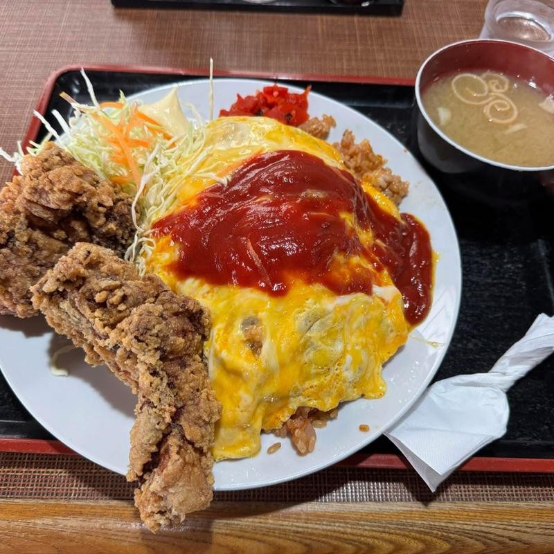 オムライス からあげセット(おさむ)