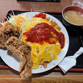 オムライス からあげセット