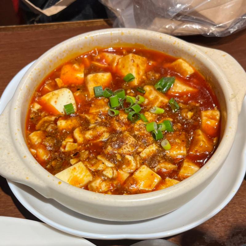 山椒の効いたマーボー豆腐(刀削麺・火鍋・西安料理 XI`AN（シーアン）後楽園店)