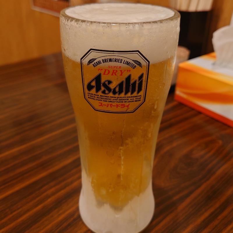 生ビール(横浜家系ラーメン 吟家 旭店)