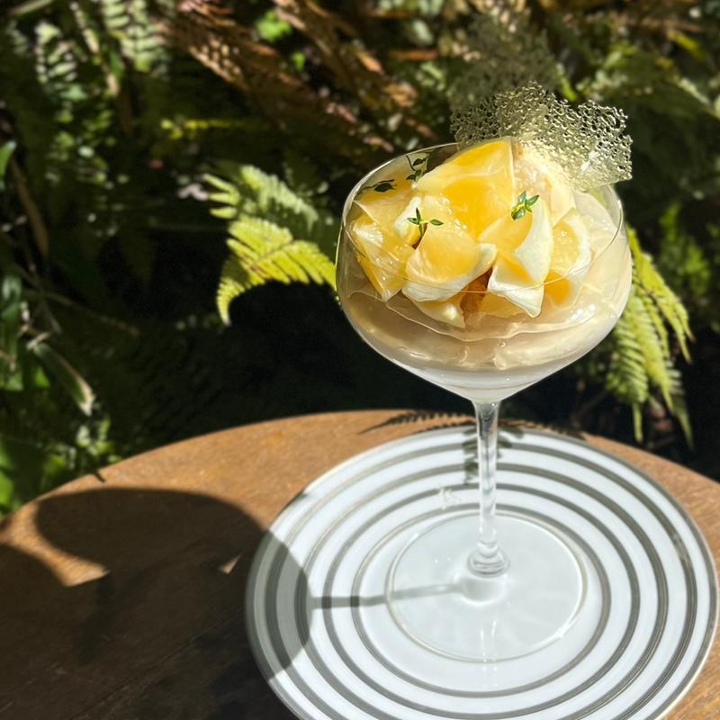 日向夏 蜂蜜 パフェ(ザ・ガーデン・プレイス 蘇州園)