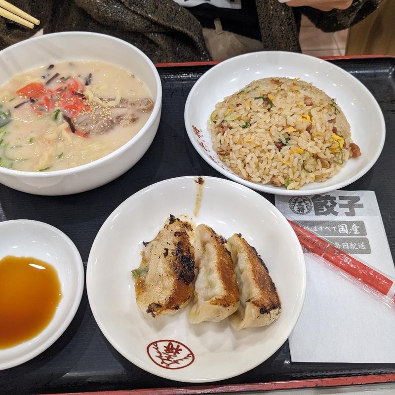 ハーフ王将セット（とんこつ）(大阪王将 イオンタウン弘前樋の口店 )