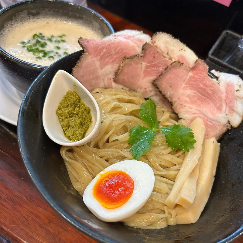 豚CHIKI塩つけ麺(ラーメン家 みつ葉 the second)