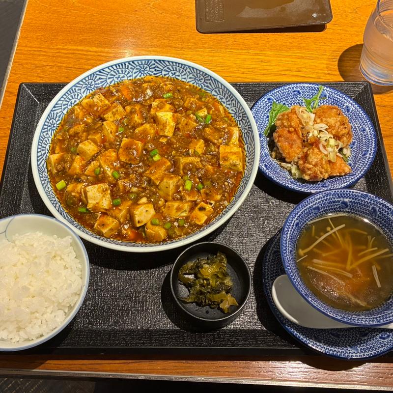 陳麻婆豆腐セット(あんかけ焼そば・陳麻婆豆腐 STORM 京橋店)