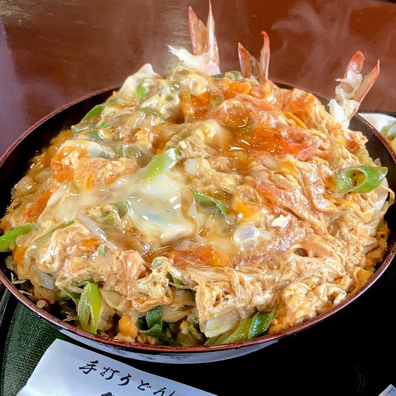 天とじ丼(手打ち・うどん多久和)