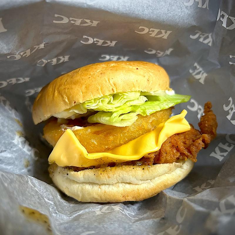 ガーリックソースのオニオンフィレバーガー(ケンタッキーフライドチキン 仙台駅前店 )