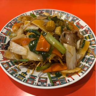 五目かた焼きそば