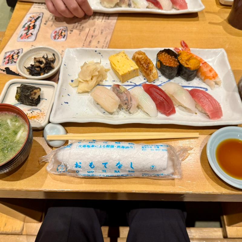 ランチ(意気な寿し処阿部 六本木店)