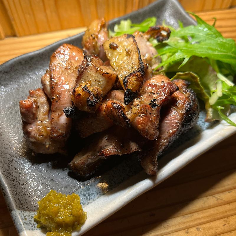 京赤地鶏の炭火焼き(京都酒場赤まる )