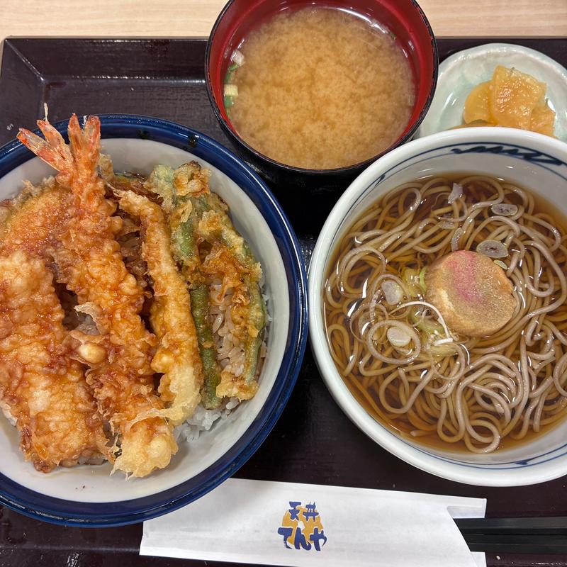 天丼＋薮そばセット(天丼てんや ヨドバシ横浜店)