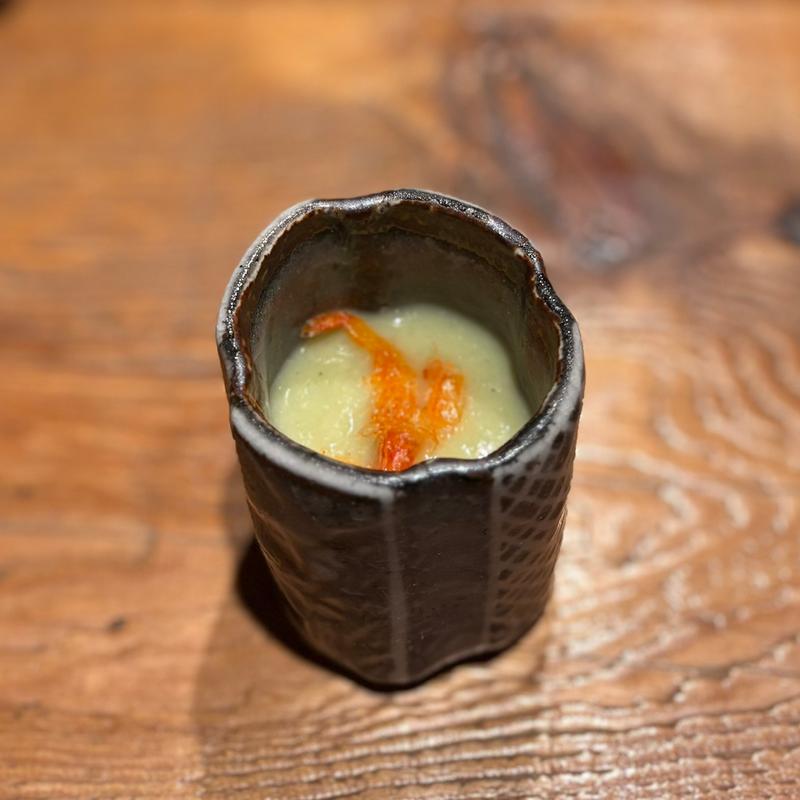 ジャガイモとキャベツすりながし(鮨処一石三鳥)