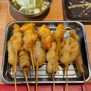 大海老入り10本盛り(大衆串かつ酒場なかむら 福島店)