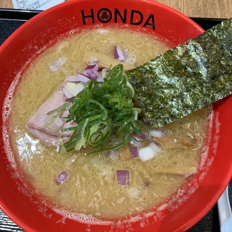 鶏白湯煮干ラーメン(所沢らーめん 本田麺業 エミテラス所沢店)