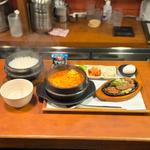 まん馬スンドゥブ定食(まん馬 新地本店)