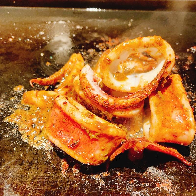 いかの丸焼き（肝醤油）(月島もんじゃ もへじ 広島駅)