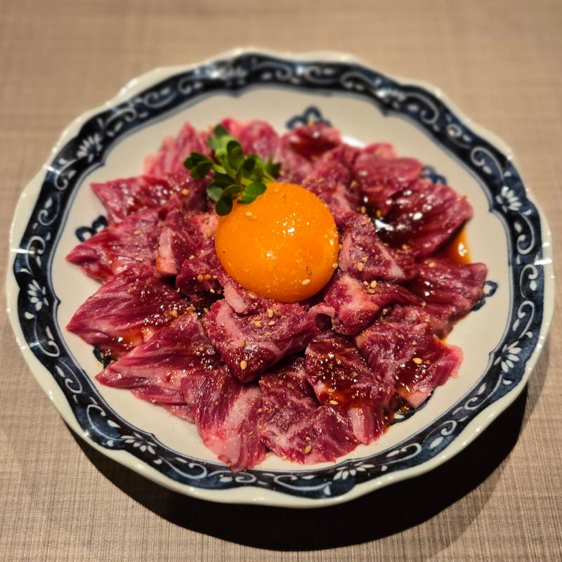 三日月特選ハラミユッケ～奈良三日月本店名物～(北新地 三日月)