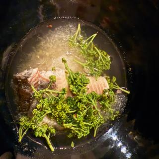 鰻と花山椒のしゃぶしゃぶ(西麻布 みかづき)