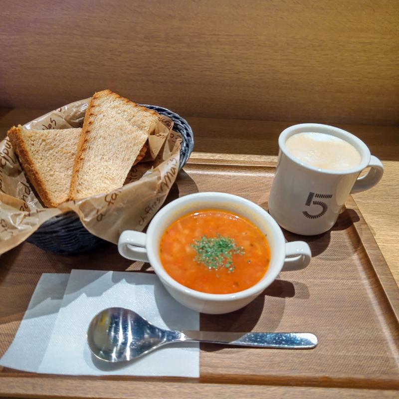 トースト&スープセツト(5 CROSSTIES COFFEE 鎌倉)