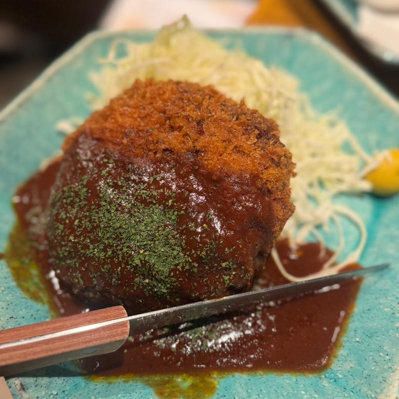 ジャンボメンチカツ(目黒魚金)