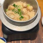 釜飯　ホタテ(目黒魚金)