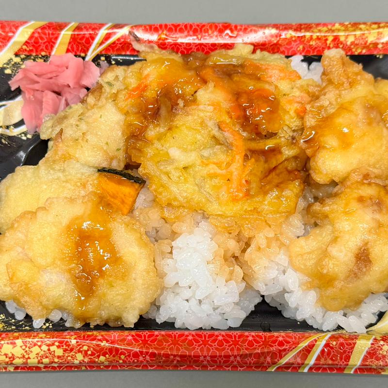 鳥と野菜の天丼(ビッグ・エー 羽生東店)