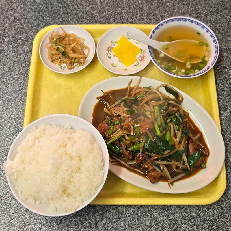 ニラレバ定食(桃園)