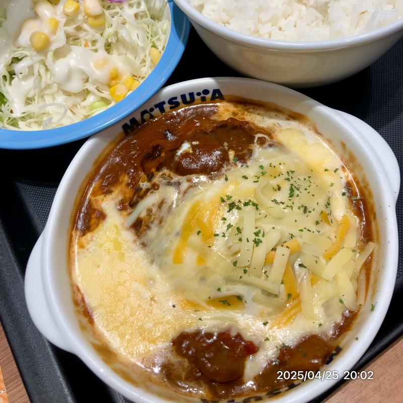 ブラウンチーズ定食(松屋 山科店 )