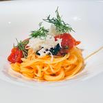 フルーツトマト（徳谷） ズワイ蟹  カッペリーニ バジル(デギスタシオン （DEGUSTATION）)