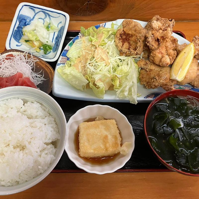 唐揚げ定食(明作 )