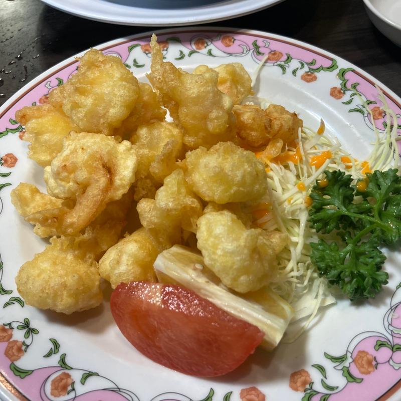 海老の天ぷら(餃子の王将1号店)