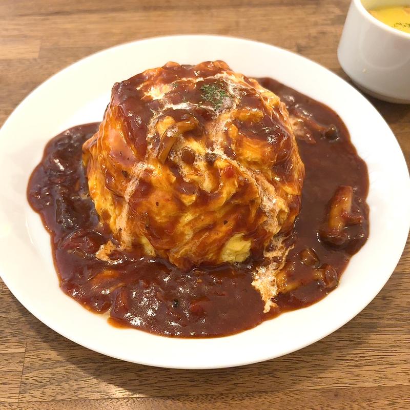 ふわとろオムライス～ブラウンソース～(イタリアン SASUKE 京橋店)