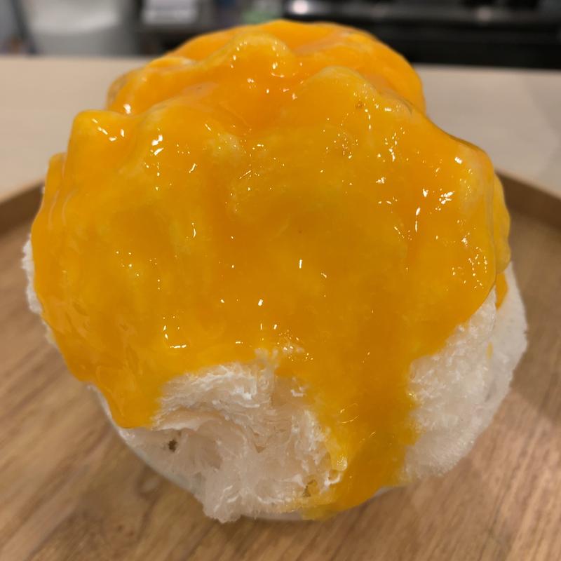 ミニ私の宮崎マンゴー。(私のかき氷。)