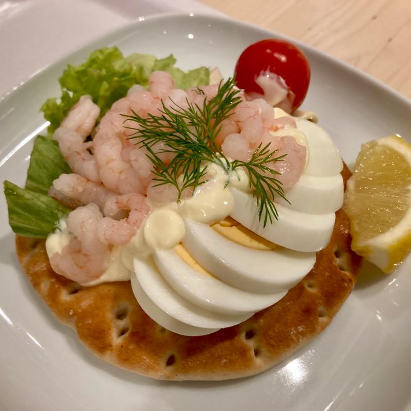 シュリンプオープンサンド(IKEAレストラン 新三郷店)