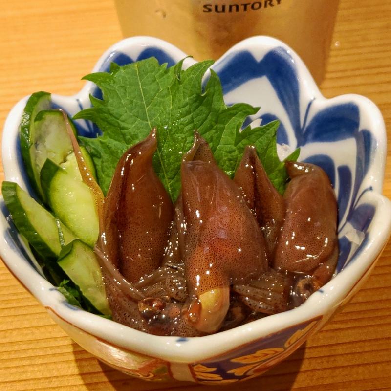 ホタルイカ醤油漬け(鮨・酒・肴 杉玉 大船)