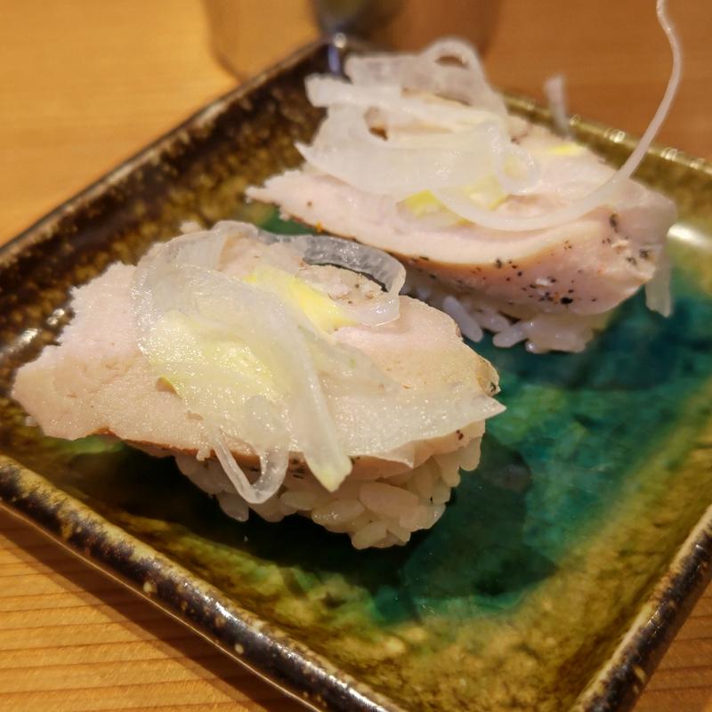 鶏むね&ハニーからしマヨ(鮨・酒・肴 杉玉 大船)