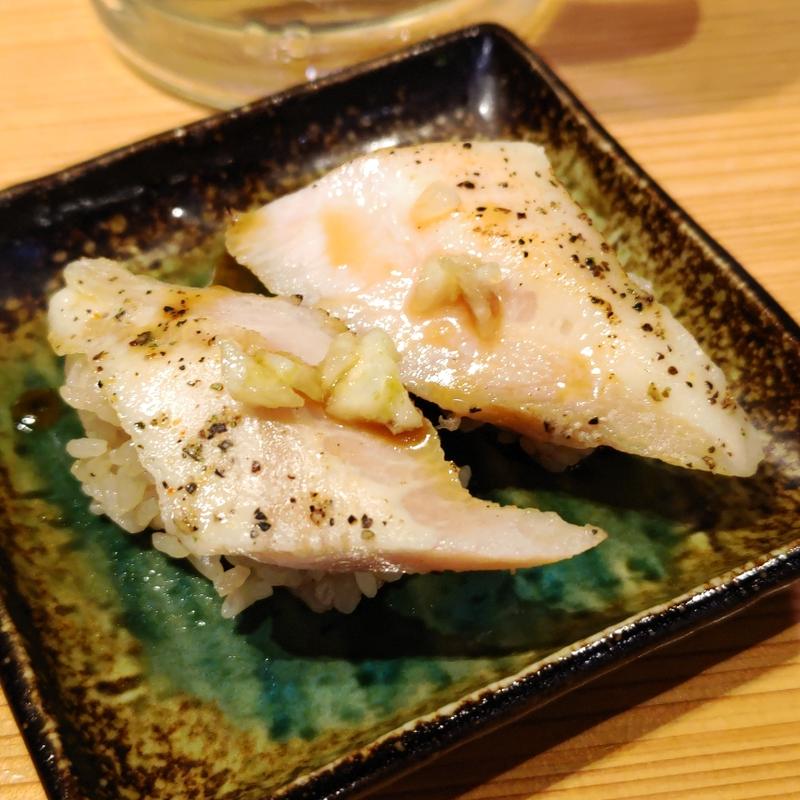 豚トロローストの炙り(鮨・酒・肴 杉玉 大船)