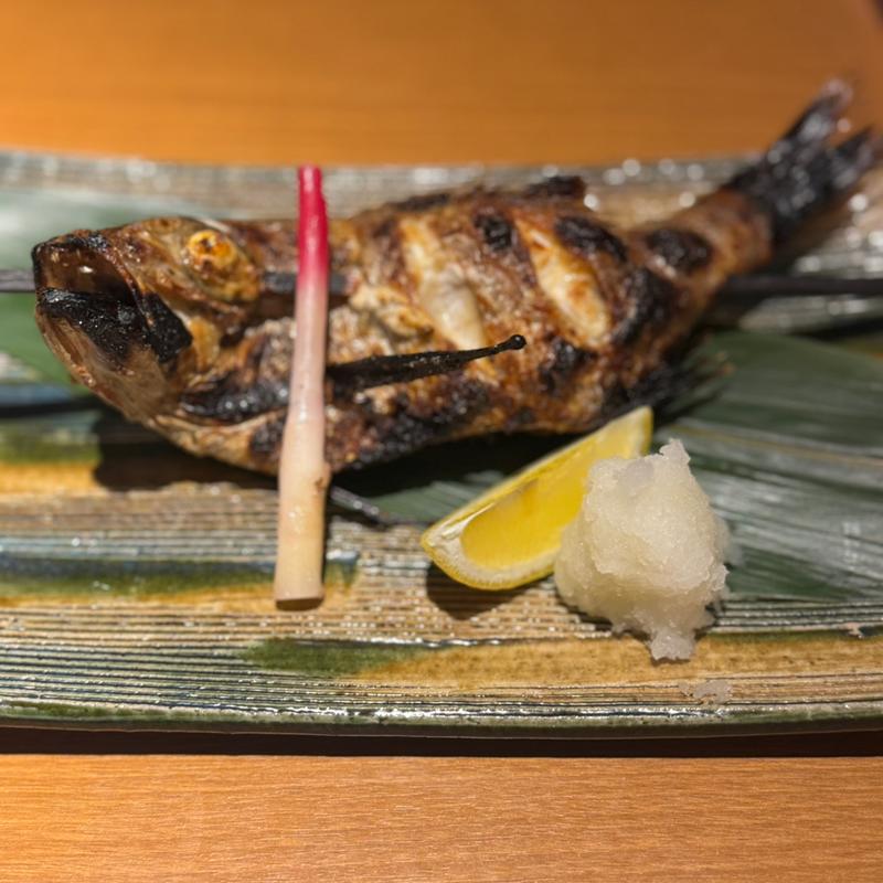 のどぐろの炭火焼き(いかの墨 CIAL横浜ANNEX店)