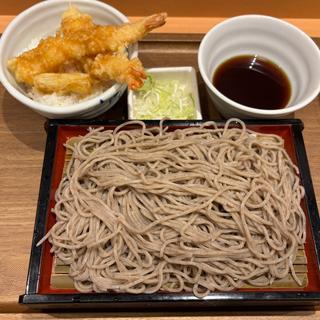 海老天小丼とそば