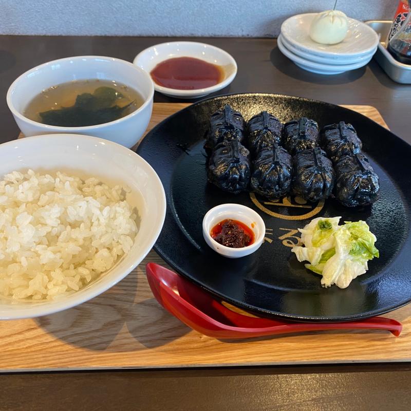 肉まる餃子定食(餃子8個)(金まる餃子)
