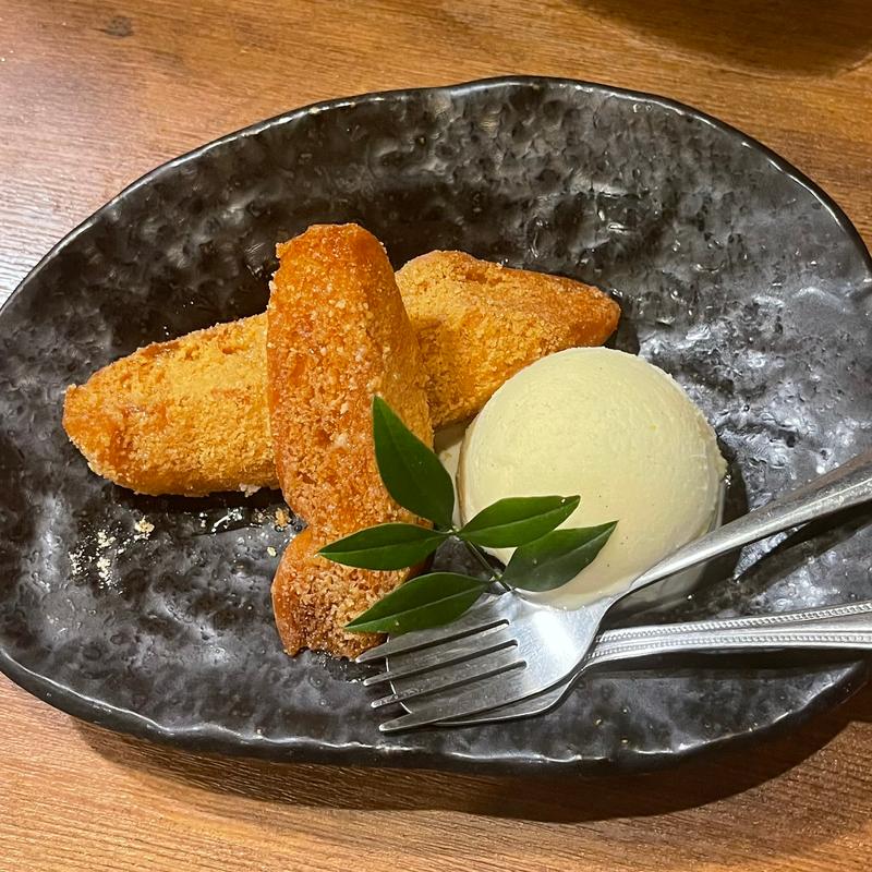 きなこあげパンバニラアイス添え(一鳥 福島店)