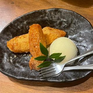 きなこあげパンバニラアイス添え(一鳥 福島店)