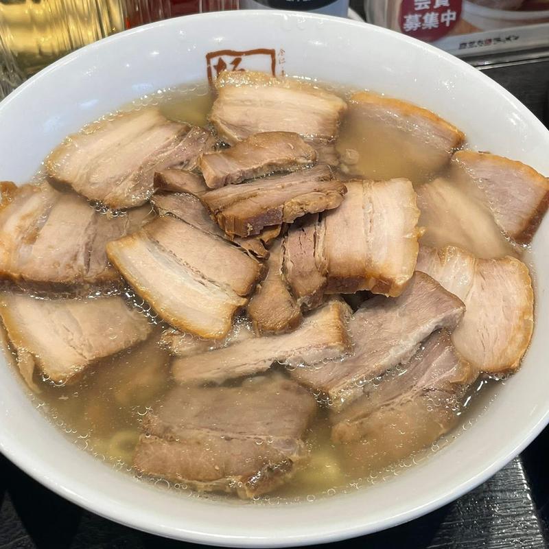 焼豚ラーメン 塩(喜多方ラーメン 坂内 調布店)