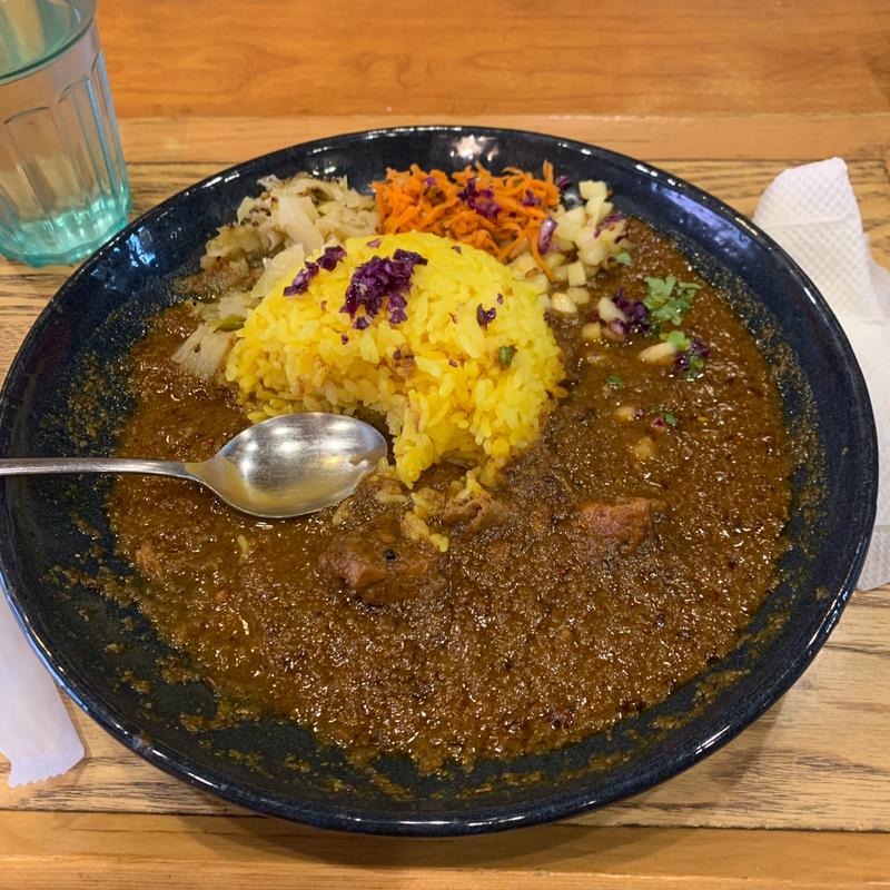 スパイシーチキンカレーZ定食(スパイスカレー青藍)