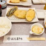野菜天定食(天ぷらまきの新宿三井ビル)