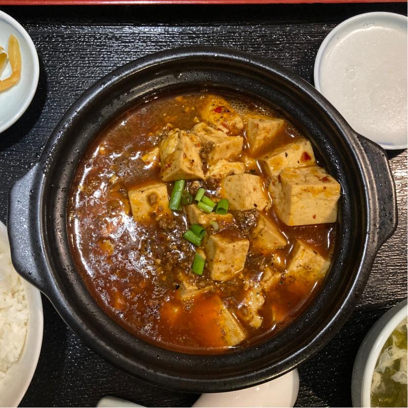 本格四川麻婆豆腐定食(四川料理 有麵)