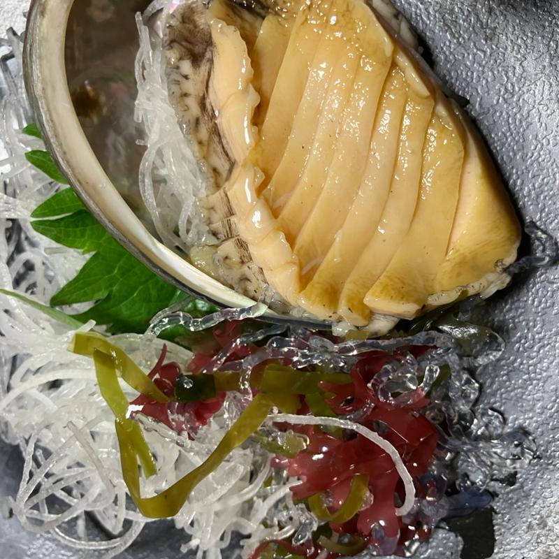 アワビ造り(三代目網元 魚鮮水産 泉大津駅店)