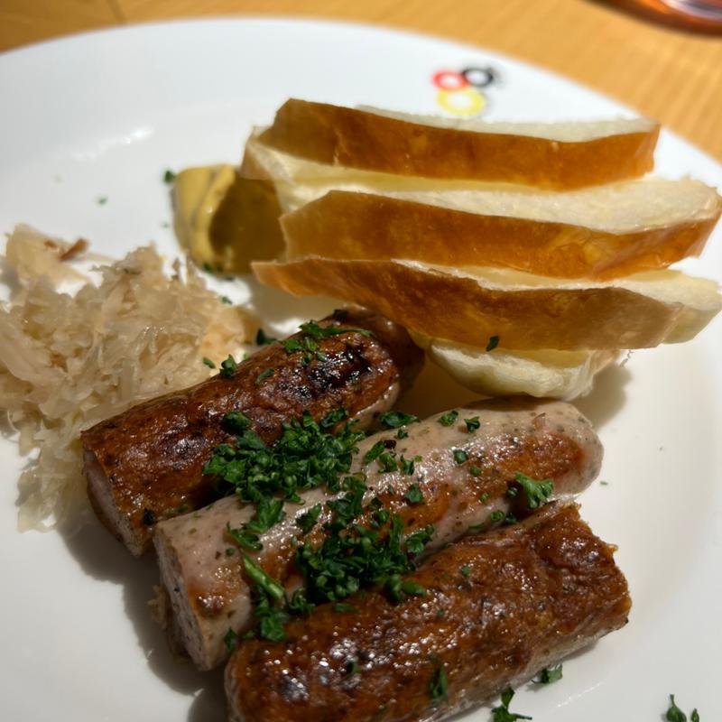 ニュルンベルク風焼きソーセージ(ドイツパビリオン)