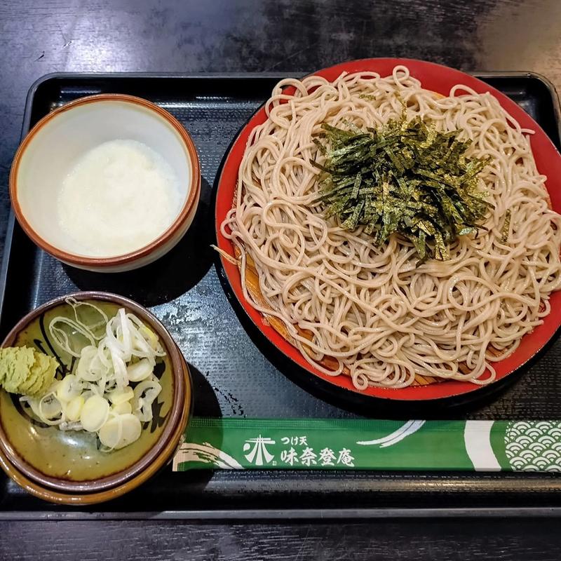 とろろそば（もり＋のり＋とろろ）(そば処味奈登庵・武蔵小杉店)